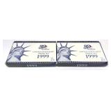 x2- 1999 Proof sets, -x2 sets, Sold by the piece,