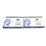 x2- 2000 Proof sets, -x2 sets, Sold by the piece,