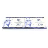 x2- 2001 Proof sets, -x2 sets, Sold by the piece,