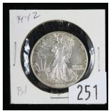 1942 Walking Liberty half dollar