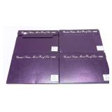 x4- Proof sets: 1988, 1989, -x4 sets, Sold by the
