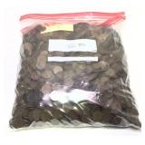 Lot of wheat cents, 3500 pcs.