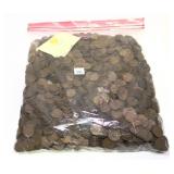 Lot of wheat cents, 2000 pcs.
