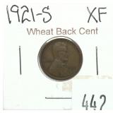 1921-S Lincoln cent