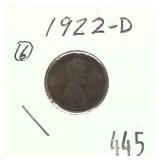 1922-D Lincoln cent