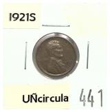 1921-S Lincoln cent