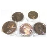 x5- Presidents and Notable People table medals,