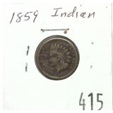 1859 Indian Head cent