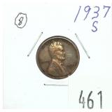1937-S Lincoln cent