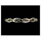 Sterling silver and gold filled chain design band