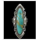Sterling silver Southwestern design bezel set