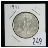 1941 Walking Liberty half dollar
