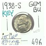 1938-S Jefferson nickel