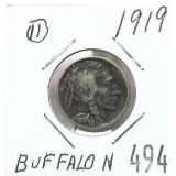 1919 Buffalo nickel