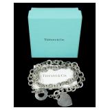 Tiffany & Co. marked sterling 16" chain with heart
