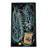 Lot, blue fashion jewelry