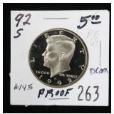 1992-S Kennedy half dollar, Proof DCam