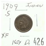1909-S Indian Head cent