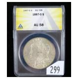 1887-O Morgan dollar, gem BU