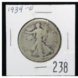 1934-D Walking Liberty half dollar