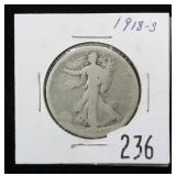 1918-S Walking Liberty half dollar