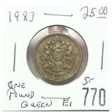 1983 one pound coin