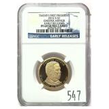 2012-S Presidential dollar, NGC slab certified