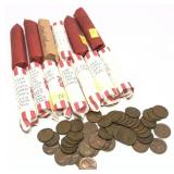 x13- Rolls wheat cents, -x13 rolls, Sold by the