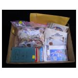 Lot, loose US Stamps on & off paper; mini booklets