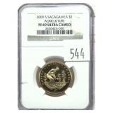 2009-S Sacagawea dollar, NGC slab certified