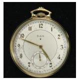 Elgin Model 4 17-jewel 12 size open face pocket
