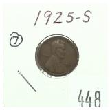 1925-S Lincoln cent
