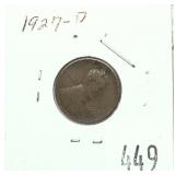 1927-D Lincoln cent