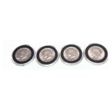 x4- Half dollars, 90% silver, -x4 half dollars,