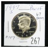1997-S Kennedy half dollar, Proof DCam