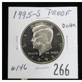 1995-S Kennedy half dollar, Proof DCam