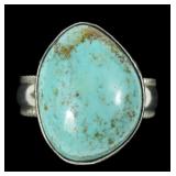 Simon Garcia Sante Fe Navajo sterling bezel