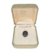 Black opal doublet, approx.9.5 x 15mm