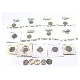 x18- Mixed date Unc. dimes, non-silver, -x18 dimes