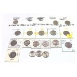 x20- Mixed date Unc. and Proof quarters,