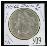 1891-CC Morgan dollar