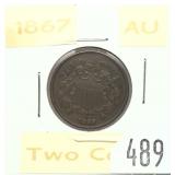 1867 2-cent piece