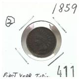 1859 Indian Head cent