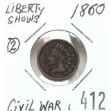 1860 Indian Head cent