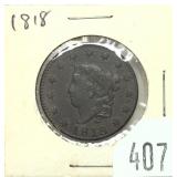 1818 U.S. large cent