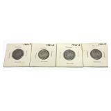x4- Nickels, 35% silver, -x4 nickels, Sold by the