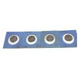 x4- Nickels, 35% silver, -x4 nickels, Sold by the