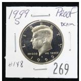 1999-S Kennedy half dollar, Proof DCam