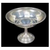 Sterling silver weighted candy dish, 5 3/8" diam.,