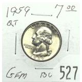 1959 Washington quarter, Unc.